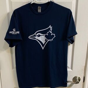 Toronto Blue Jays Baseball Care Foundation Buddy Navy Women’s Medium Tee Shirt